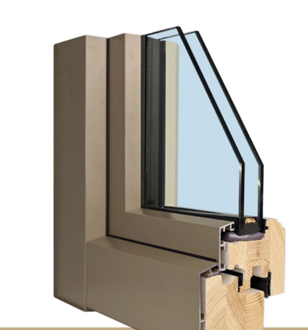 Profilo infisso legno alluminio Enfasi Evo Classic