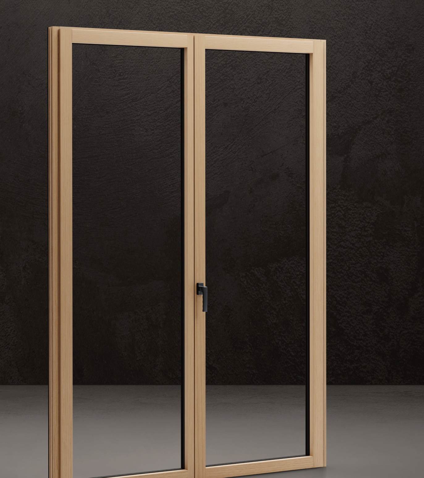 Infisso Smart Wood in legno e alluminio